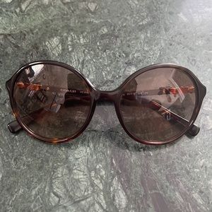 Tortoise brown Coach sunglasses